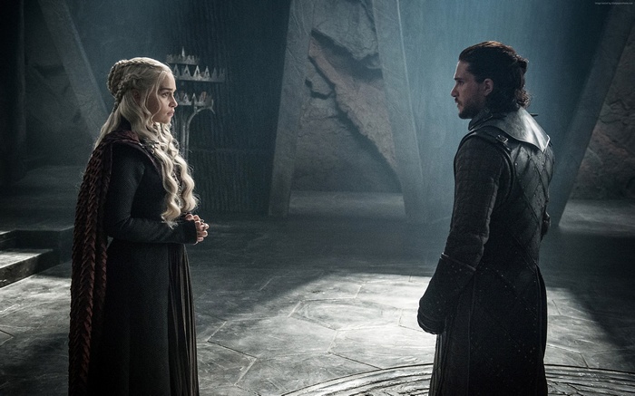 Daenerys Targaryen and Jon Snow from Game of Thrones