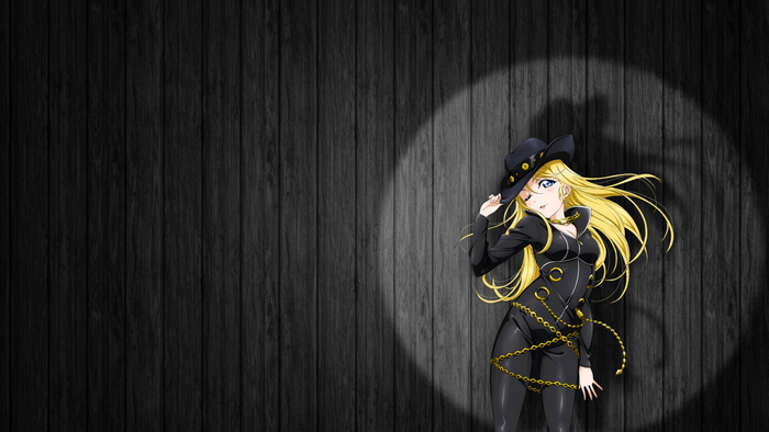 Ayase Eri from Love Live in a black costume