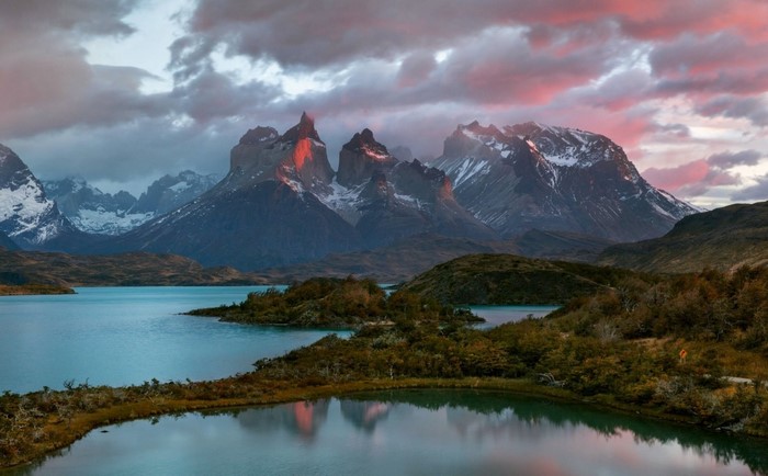 Torres del Paine National Park at dawn
