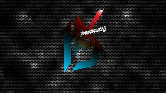 Logo with text "Hopelessx9" on a dark background