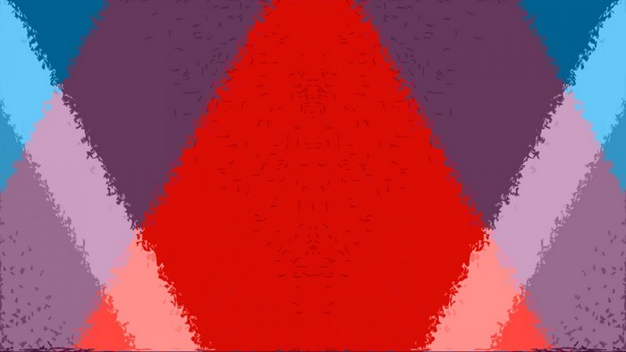 Abstract colorful geometric pattern with red, purple, and blue.