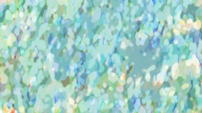 Abstract blurred colorful pattern with green and blue tones