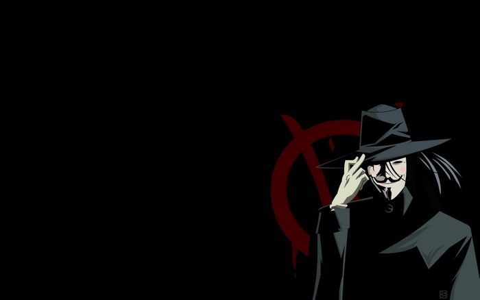 V for Vendetta Dark Mysterious Character