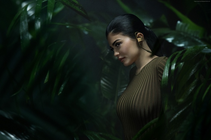 Kylie Jenner in a jungle setting