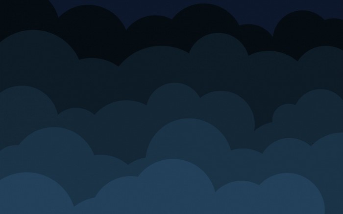 Dark Blue Clouds Illustration