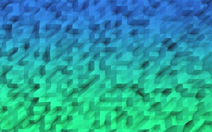 Low Poly Blue and Green Gradient Pattern