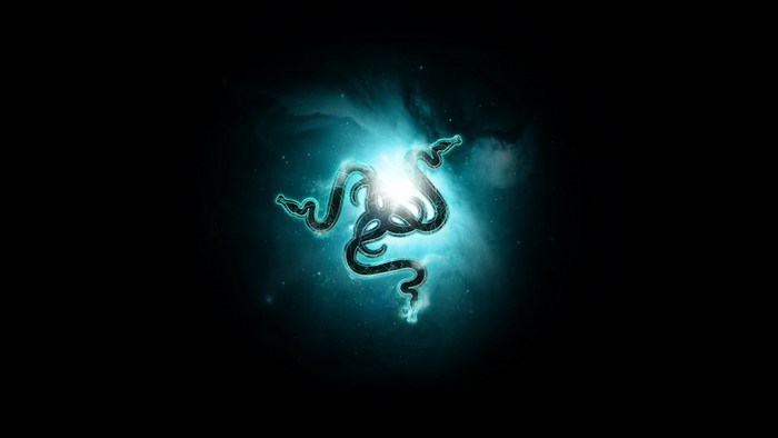 Razer logo in outer space
