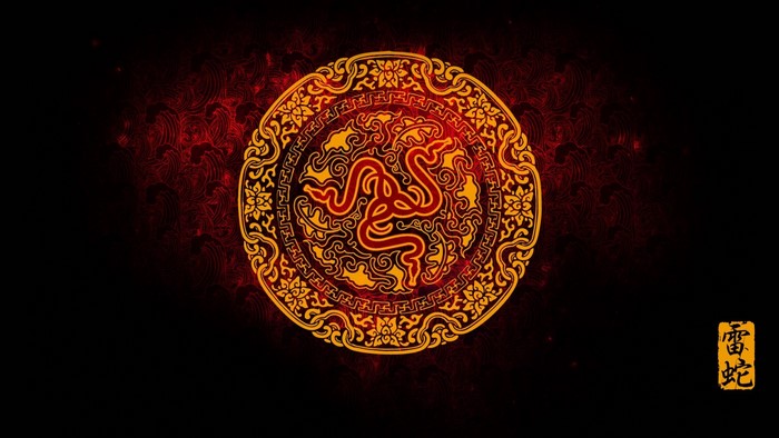 Razer logo with Chinese-inspired circular design