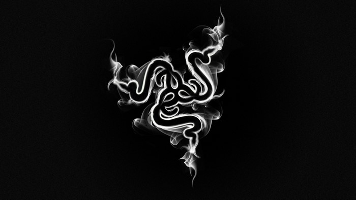 Razer logo made of smoke