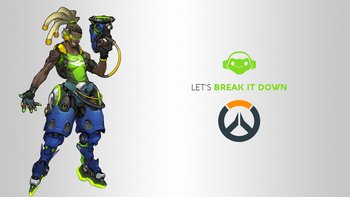 Lúcio from Overwatch with Blizzard Entertainment logo