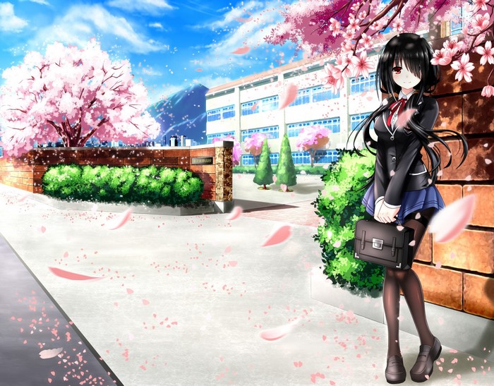 Tokisaki Kurumi from Date A Live in Spring