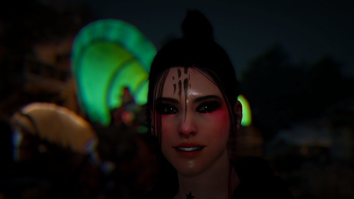 Woman with dark makeup in Black Desert Online