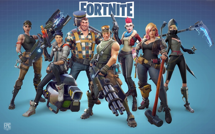 Fortnite characters poster E3 2017