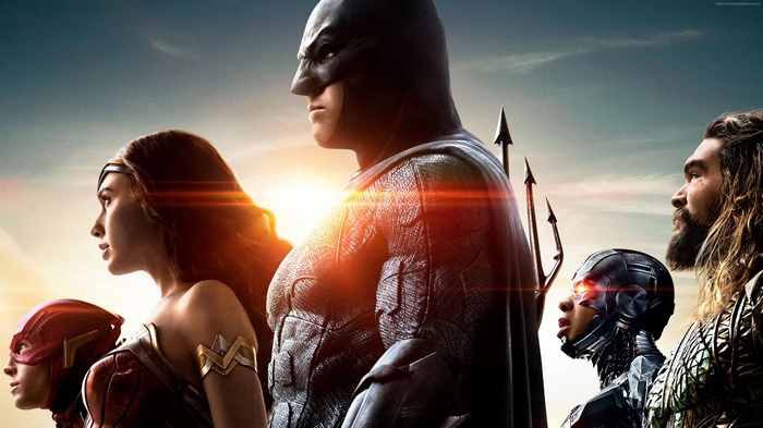 Justice League: Batman, Wonder Woman, Flash, Cyborg, Aquaman 4K