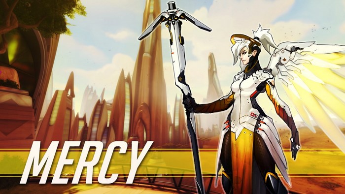 Mercy from Overwatch with Caduceus Staff