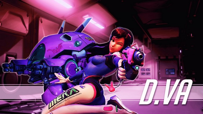 D.Va from Overwatch with her MEKA
