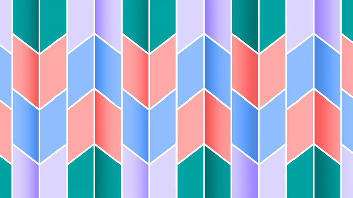Geometric pattern with pastel colors and white lines