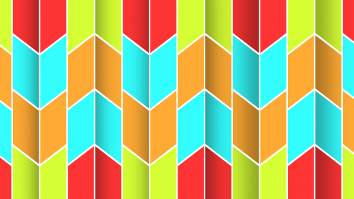 Colorful geometric pattern with chevron shapes