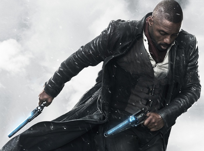 Roland Deschain from The Dark Tower holding guns