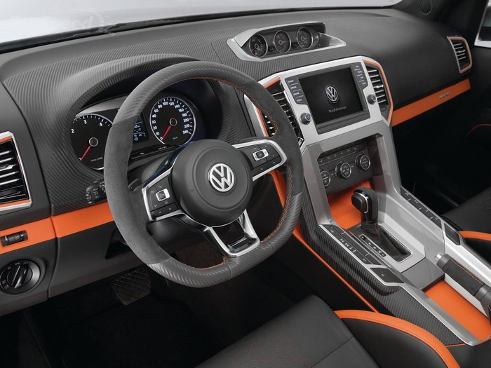 Volkswagen Touareg Interior with Orange Accents