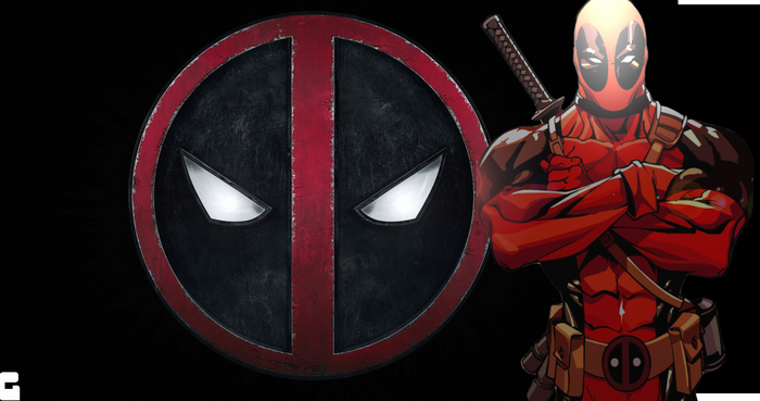 Deadpool logo and character illustration