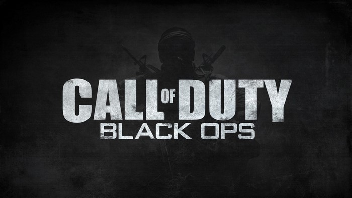 Call of Duty Black Ops logo with soldier silhouette
