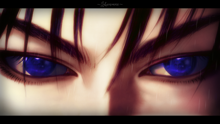 Close up of eyes from Shenmue