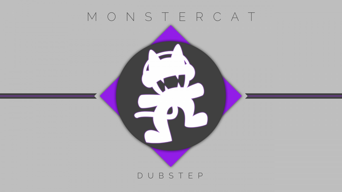 Monstercat Dubstep logo with abstract shapes