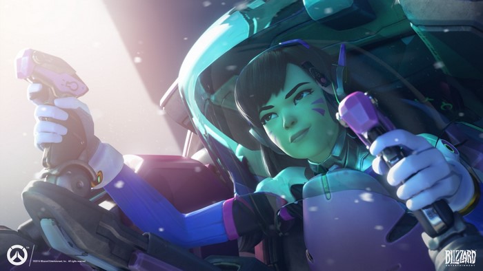 D.Va from Overwatch in her mech