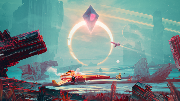 No Man's Sky illustration by Kuldar Leement