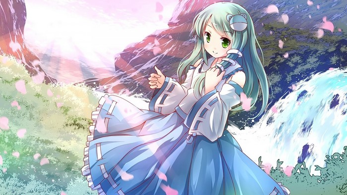 Kochiya Sanae from Touhou illustration