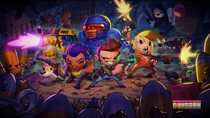 Enter the Gungeon characters in combat
