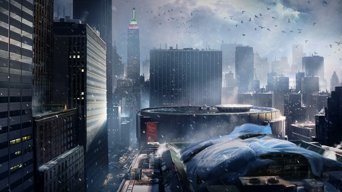 Tom Clancy's The Division Cityscape with Snowfall