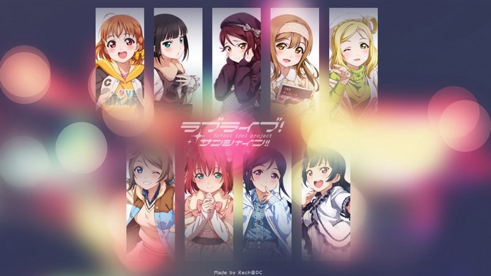 Love Live! Sunshine!! characters illustration