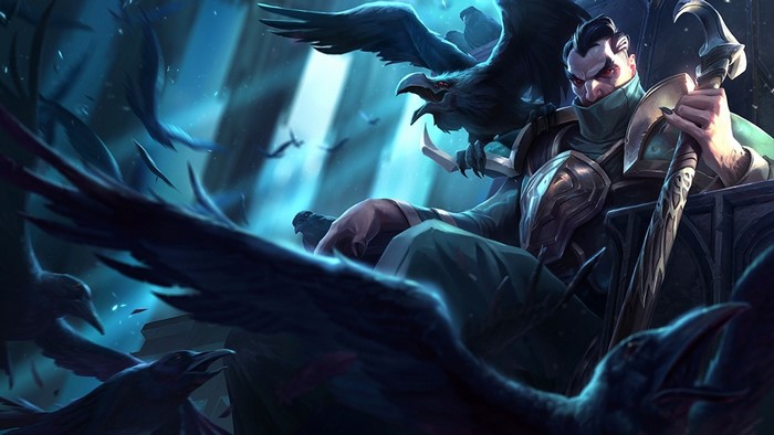 Swain from League of Legends with Crows