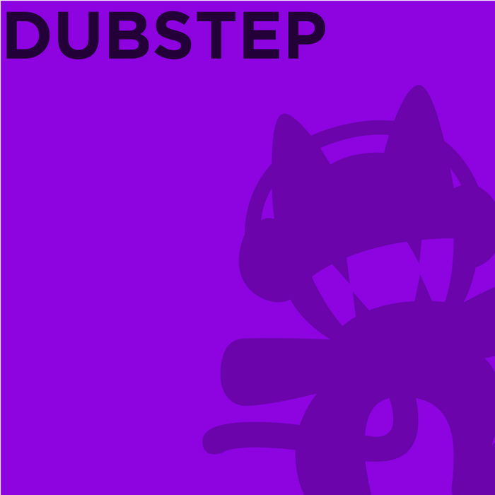 Dubstep text with Monstercat character