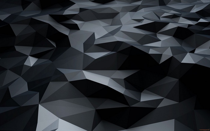 Abstract dark polygonal landscape 4K