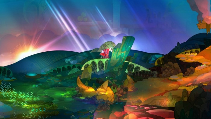 Illustration from the video game Pyre