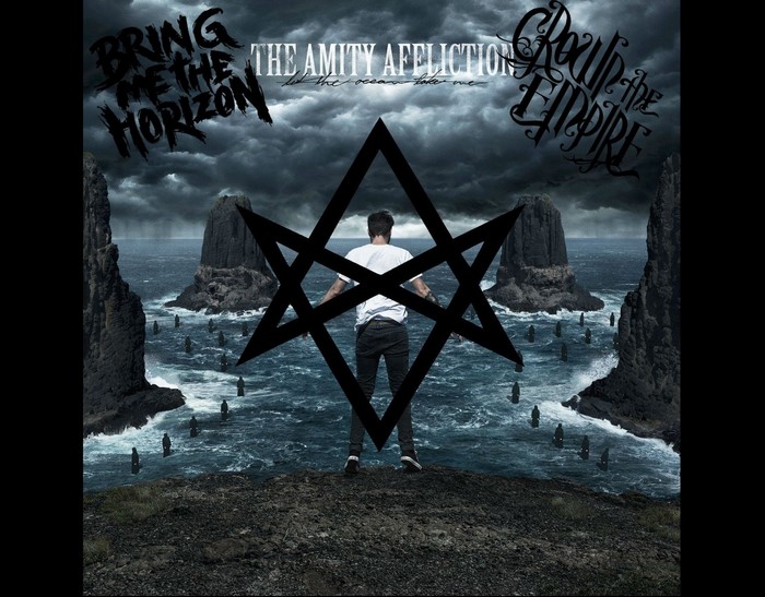 Bring Me the Horizon, Crown the Empire, The Amity Affliction album cover