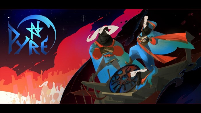 Pyre video game logo with characters