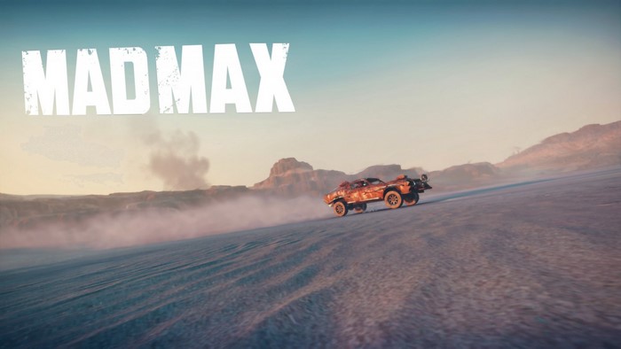 Mad Max video game screenshot with a car
