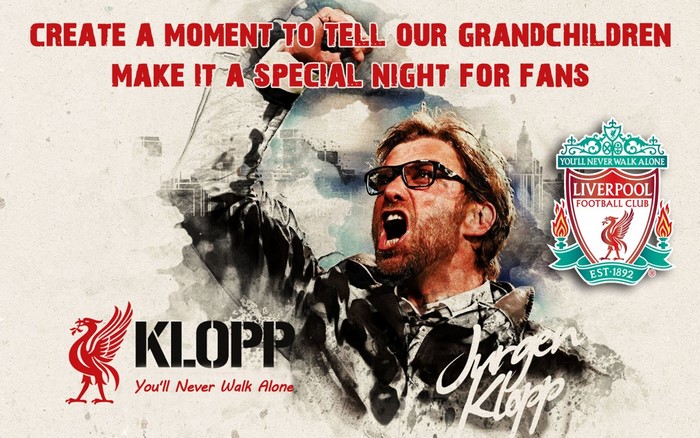 Jurgen Klopp and Liverpool FC poster