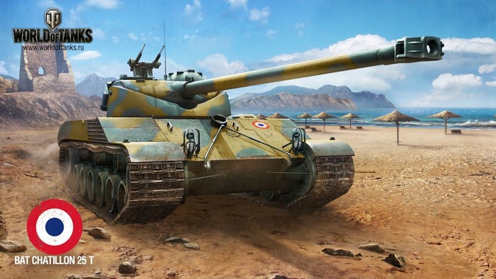 Bat Chatillon 25 T tank from World of Tanks