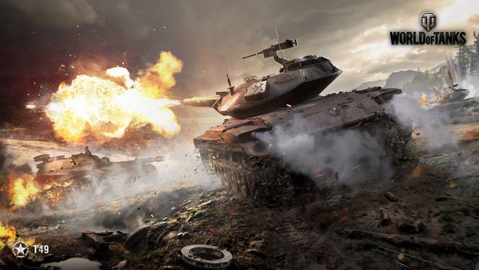 World of Tanks T49 Tank Battle Explosion