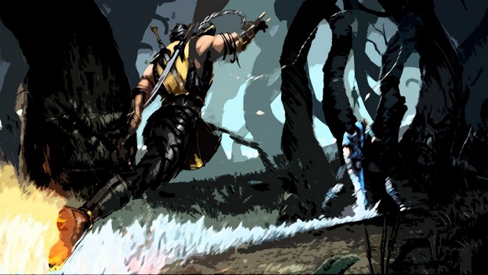Scorpion and Sub-Zero from Mortal Kombat