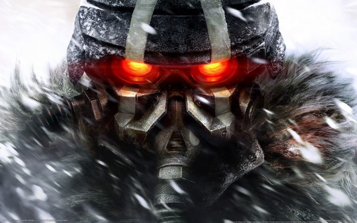 Helghast soldier from Killzone 3 in snow
