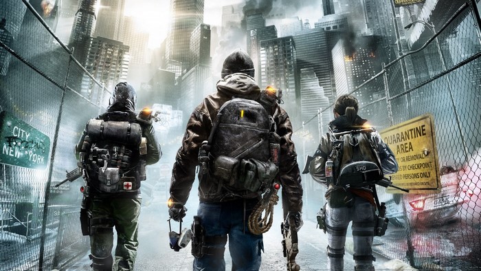 Soldiers in a post-apocalyptic New York City