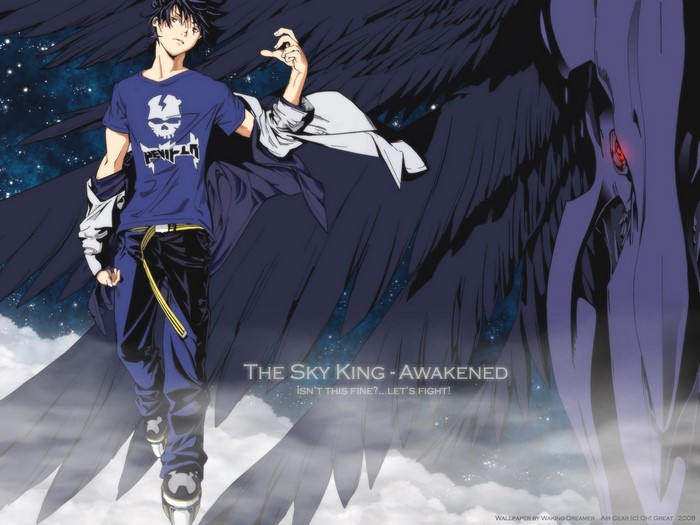 Minami Itsuki from Air Gear with wings
