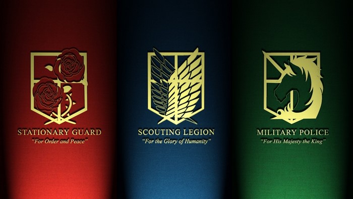 Attack on Titan Factions Logos