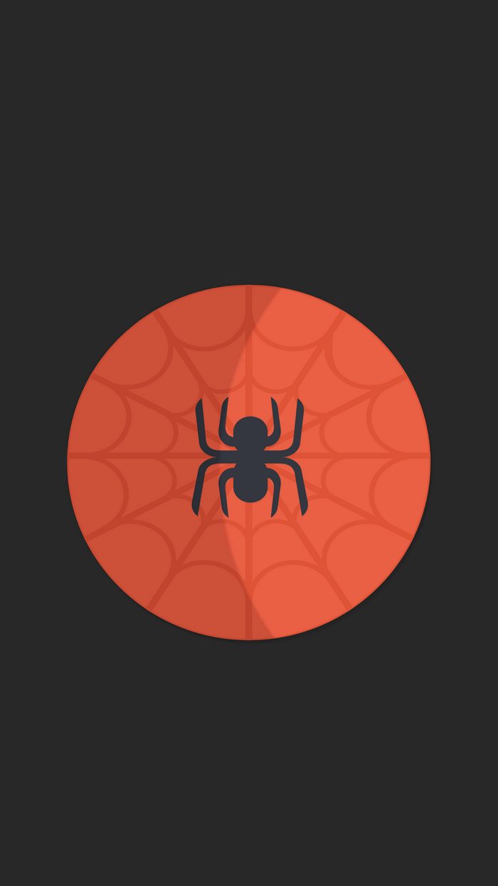 Spider-Man logo with spider web